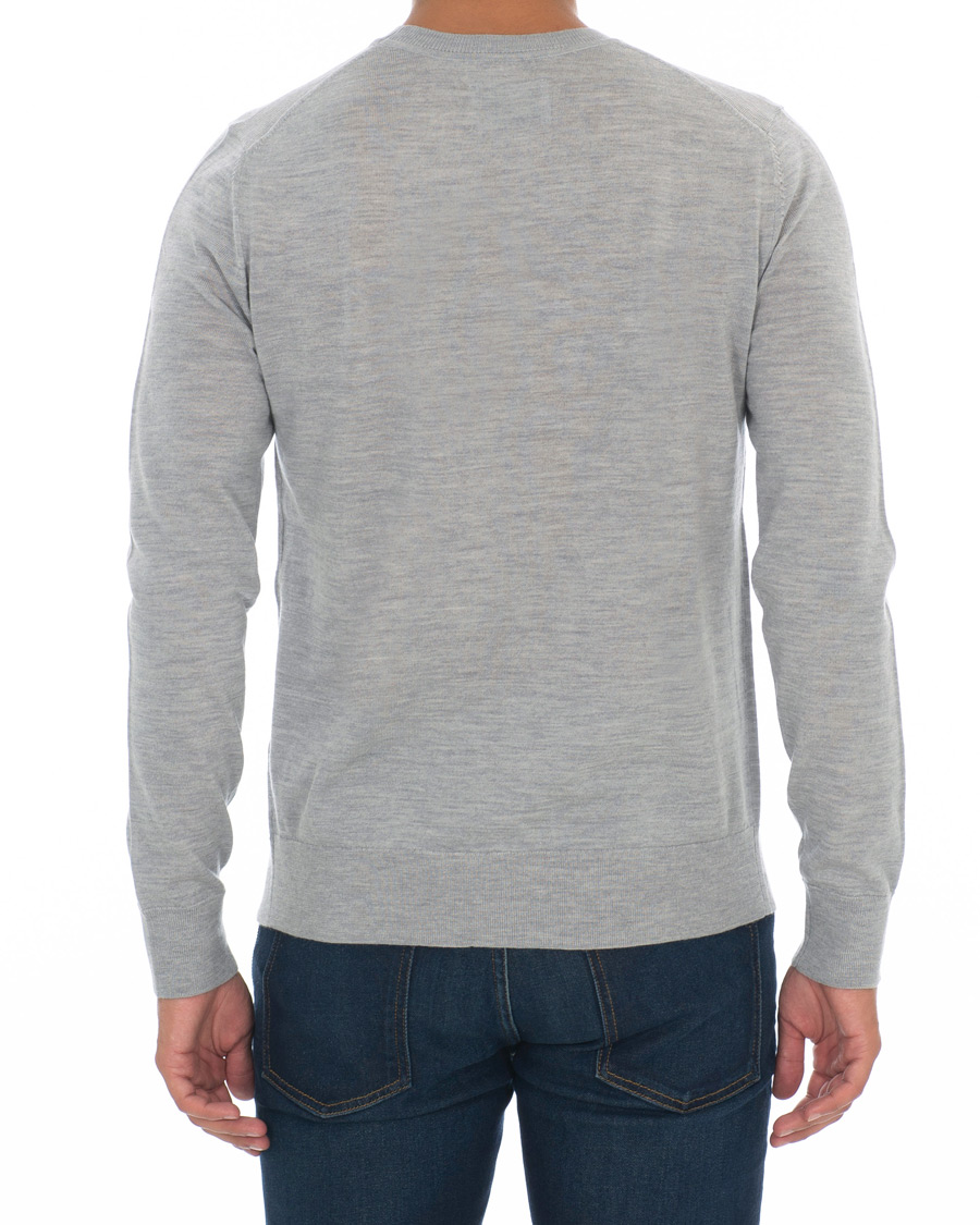 Homme | Pulls Et Tricots | Samsøe Samsøe | Samsøe & Samsøe Flemming Superfine Merino Wool Crew Neck Grey Mel