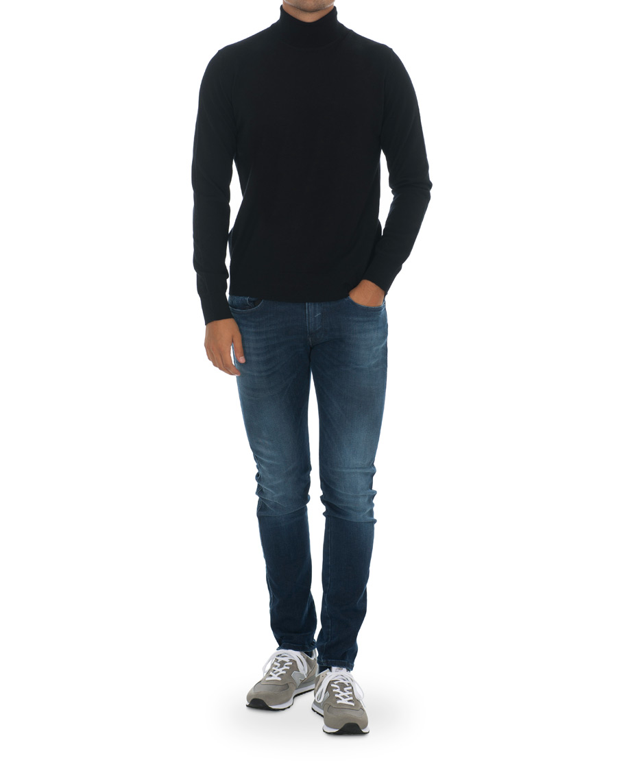 Homme | Pulls Et Tricots | Samsøe Samsøe | Samsøe & Samsøe Flemming Superfine Merino Wool Roll Neck Black