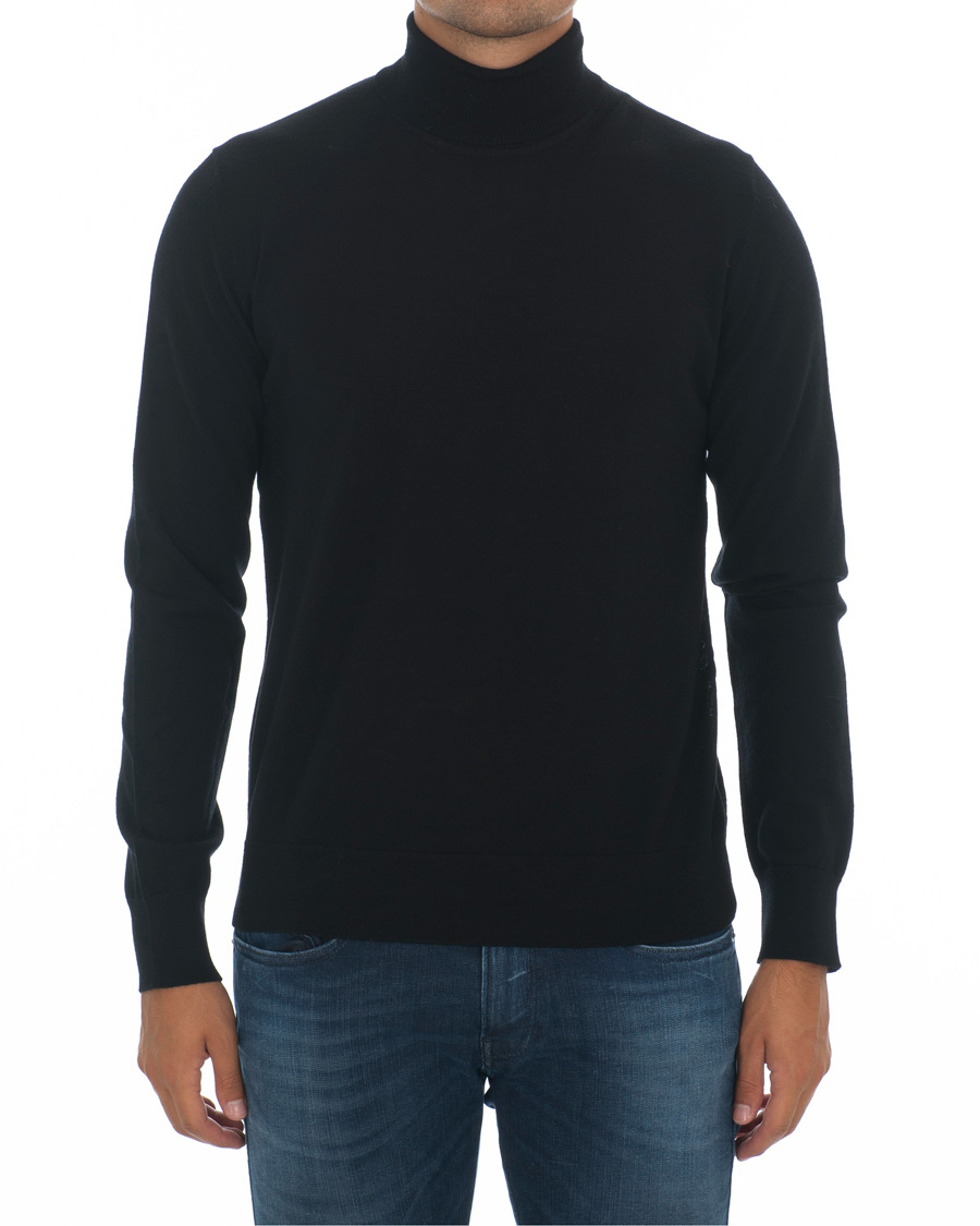 Homme | Pulls Et Tricots | Samsøe Samsøe | Samsøe & Samsøe Flemming Superfine Merino Wool Roll Neck Black