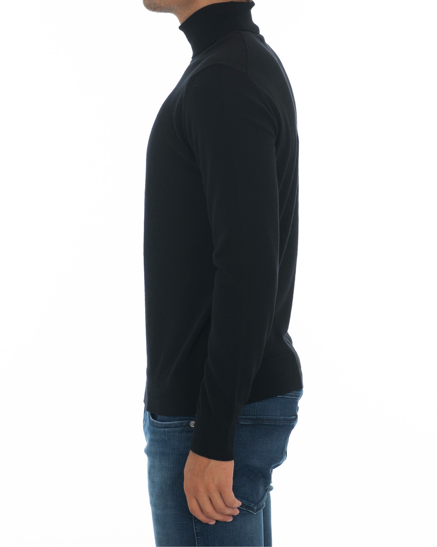 Homme | Pulls Et Tricots | Samsøe Samsøe | Samsøe & Samsøe Flemming Superfine Merino Wool Roll Neck Black