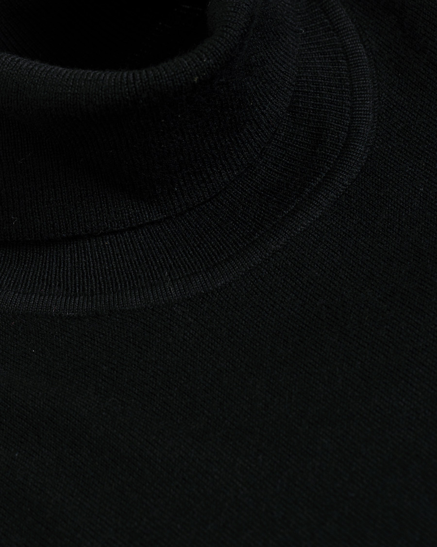 Homme | Pulls Et Tricots | Samsøe Samsøe | Samsøe & Samsøe Flemming Superfine Merino Wool Roll Neck Black