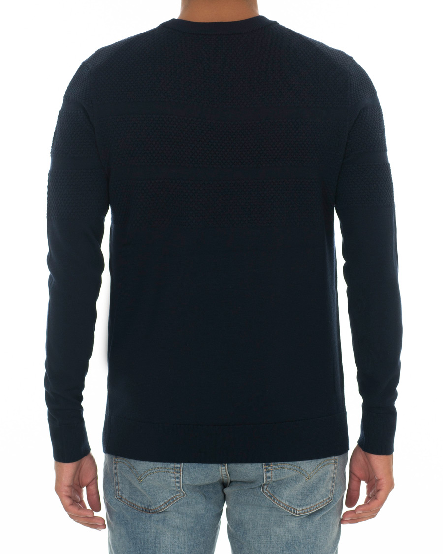 Homme | Pulls Et Tricots | Samsøe Samsøe | Samsøe & Samsøe Sei Structured Wool Crew Neck Night Sky