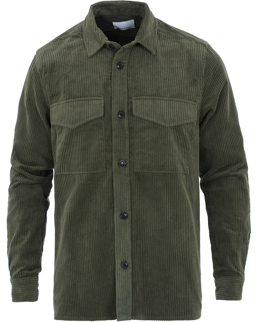 Heren | Overhemden | Samsøe Samsøe | Samsøe & Samsøe Waltones Corduroy Overshirt Deep Depths