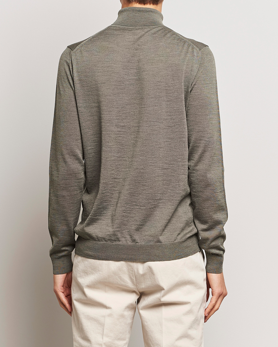Homme | Pulls Et Tricots | Stenströms | Fine Merino Rollneck Olive