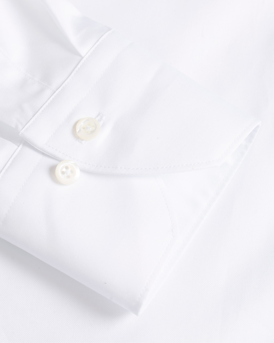 Homme | Chemises | Stenströms | Slimline Club Collar Shirt White