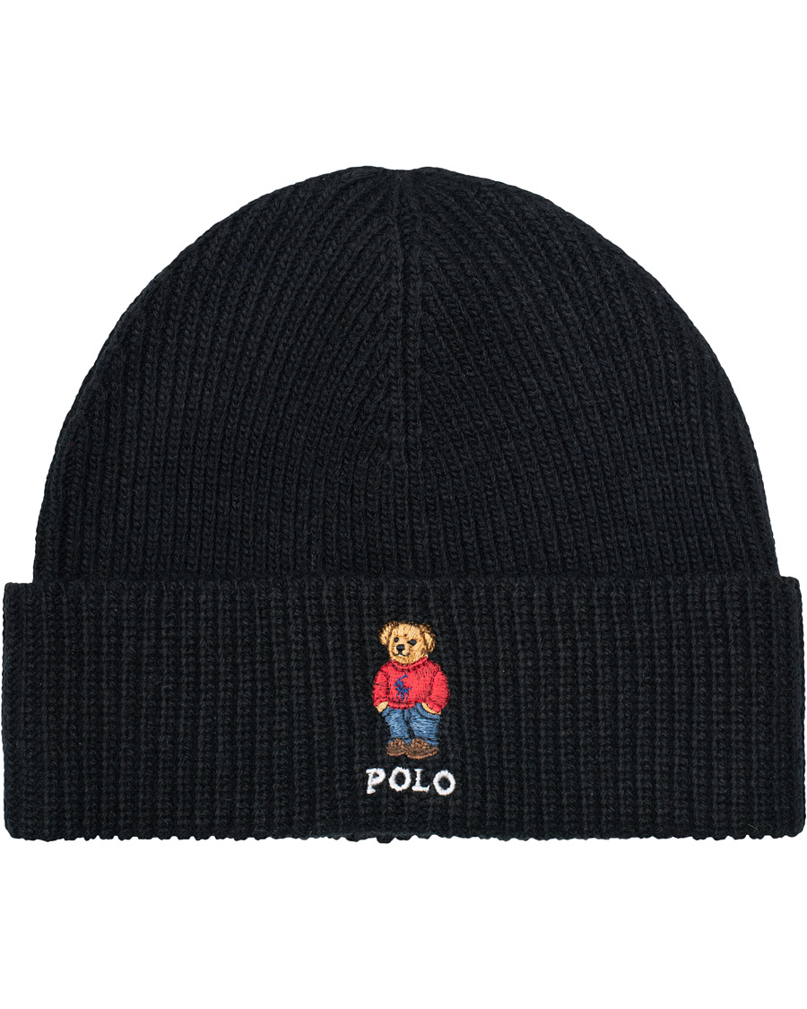 Homme | Polo Ralph Lauren Bear Beanie Black | Polo Ralph Lauren | Bear Beanie Black