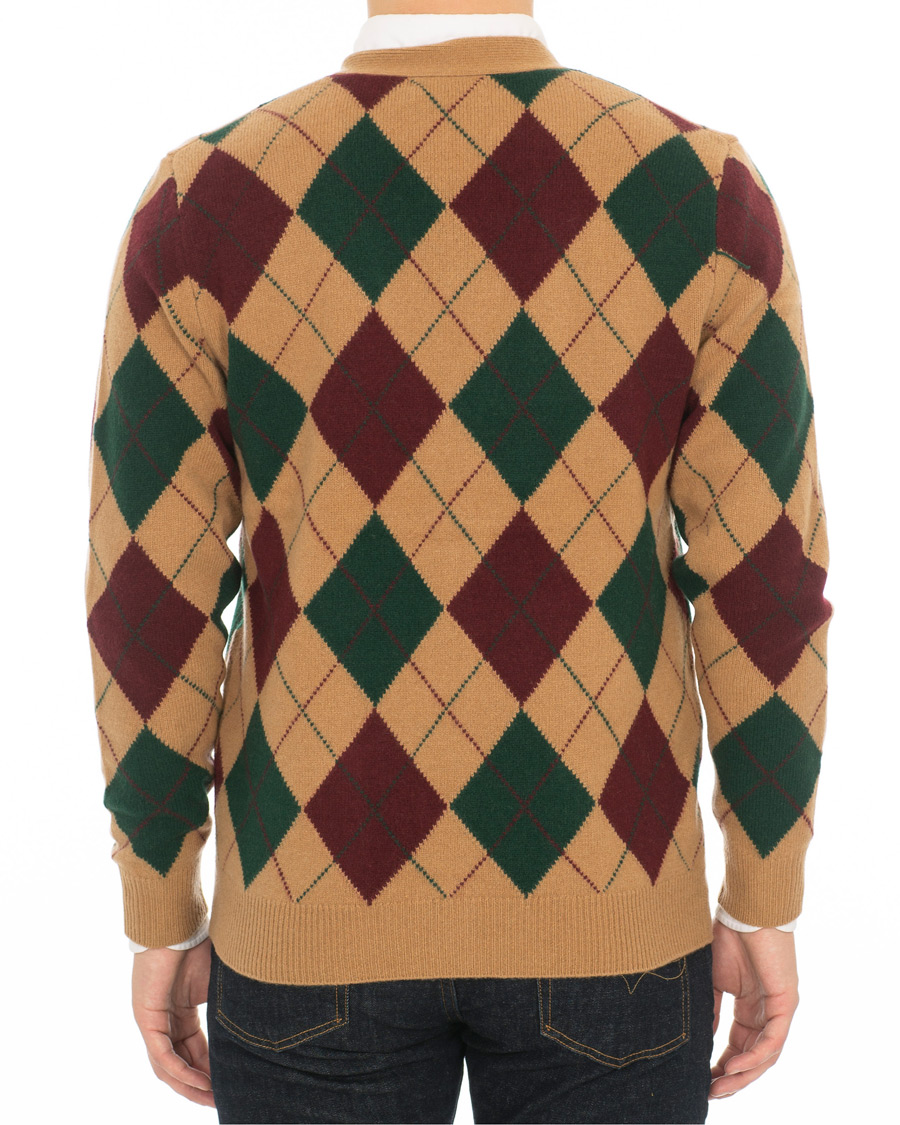 Heren | Truien | Polo Ralph Lauren | Wool/Cashmere Argyle Cardigan Beige