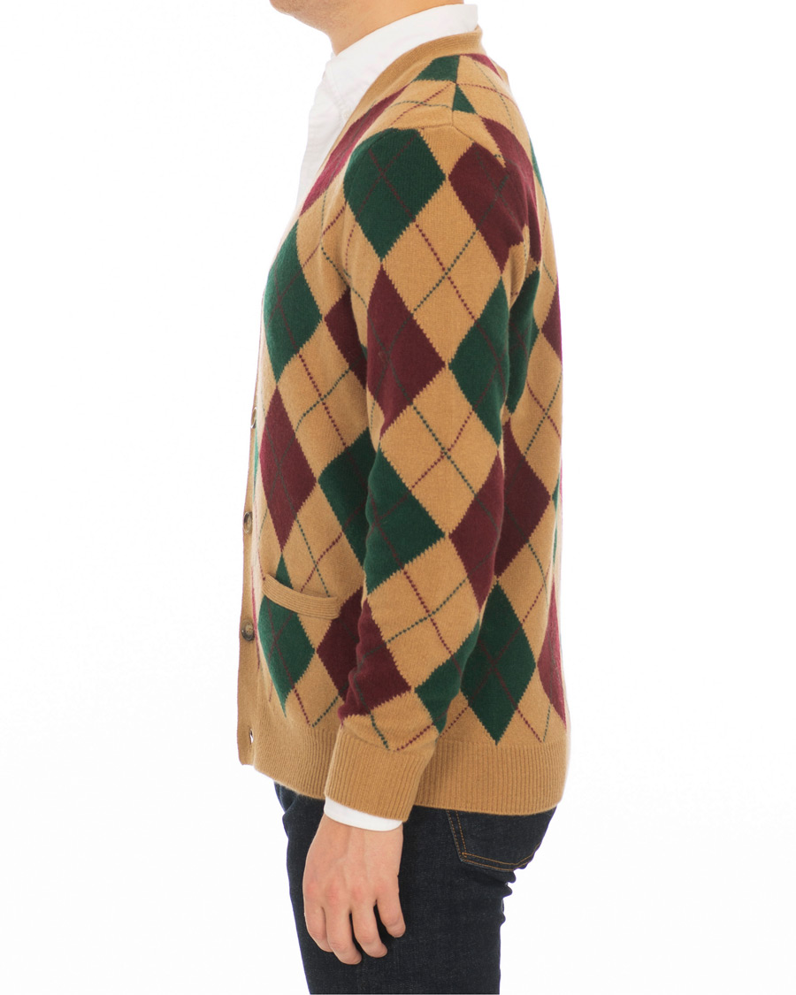 Heren | Truien | Polo Ralph Lauren | Wool/Cashmere Argyle Cardigan Beige