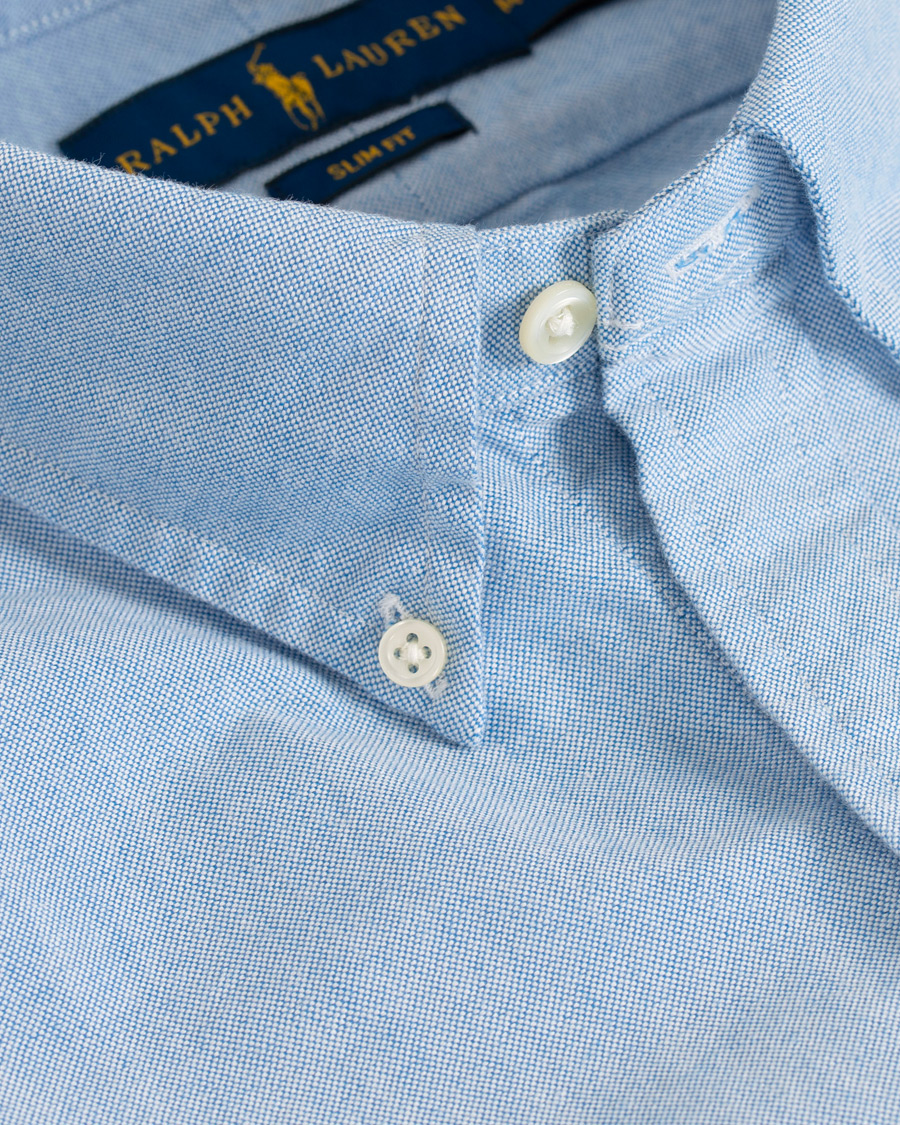 Homme | Chemises | Polo Ralph Lauren | Slim Fit Oxford Bear Shirt Light Blue