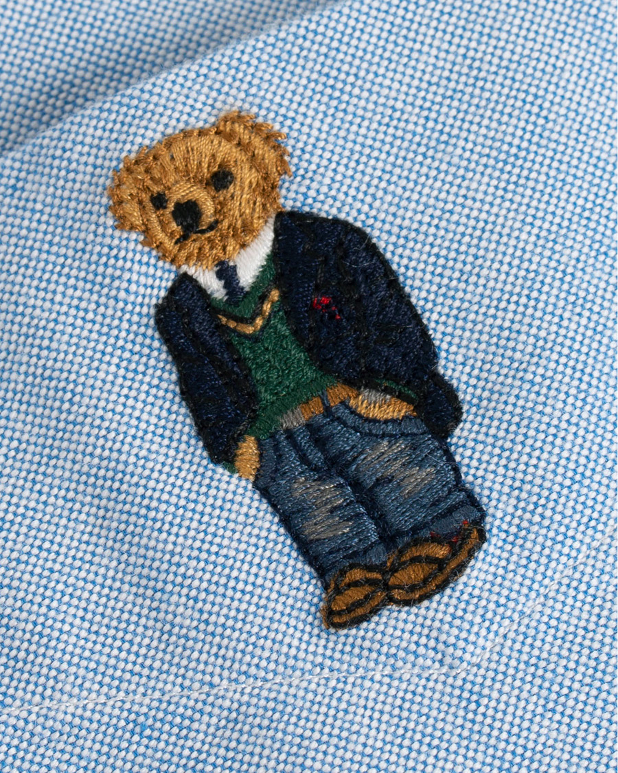 Homme | Chemises | Polo Ralph Lauren | Slim Fit Oxford Bear Shirt Light Blue