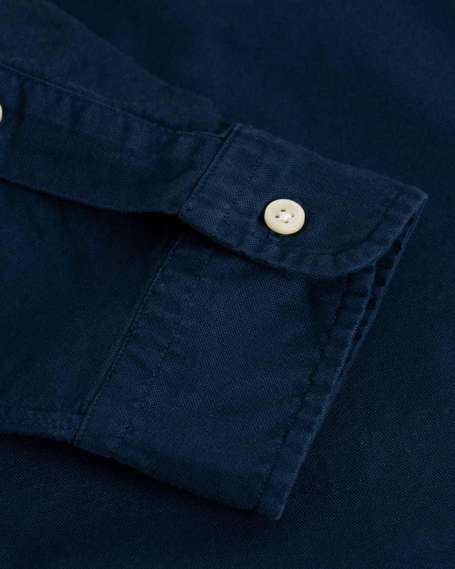 Homme | Chemises | Polo Ralph Lauren | Custom Fit Garment Dyed Oxford Shirt Newport Navy