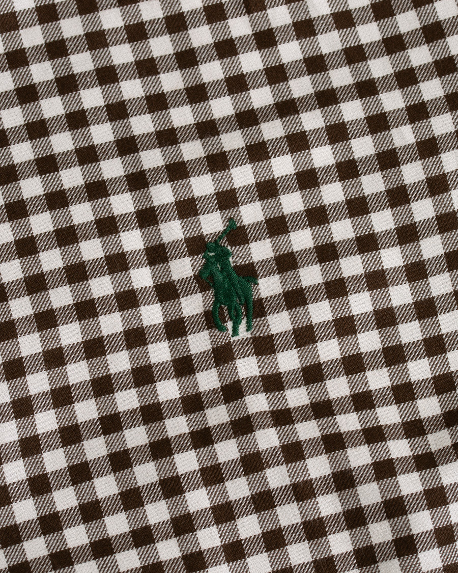 Heren | Overhemden | Polo Ralph Lauren | Custom Fit Twill Check Shirt Brown/White