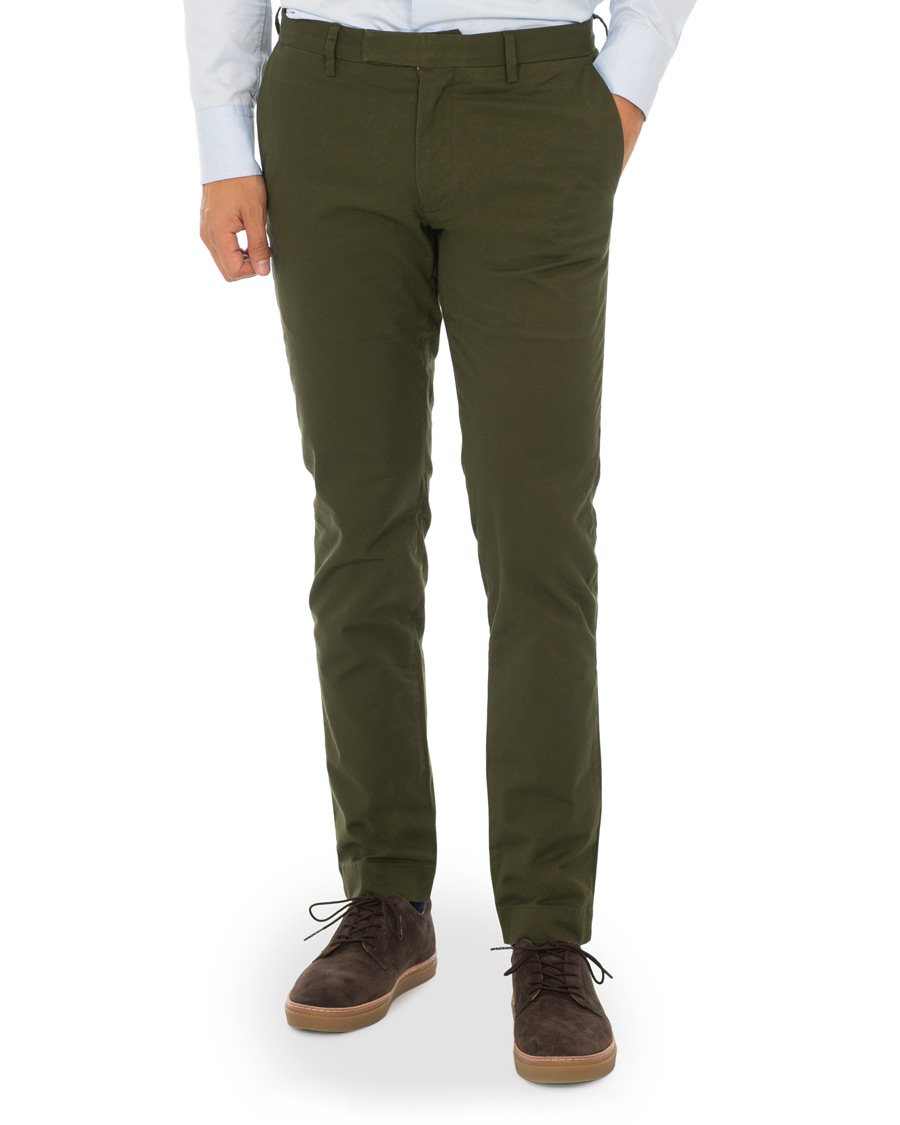 Homme | Pantalons | Polo Ralph Lauren | Tailored Slim Fit Hudson Chino Olive