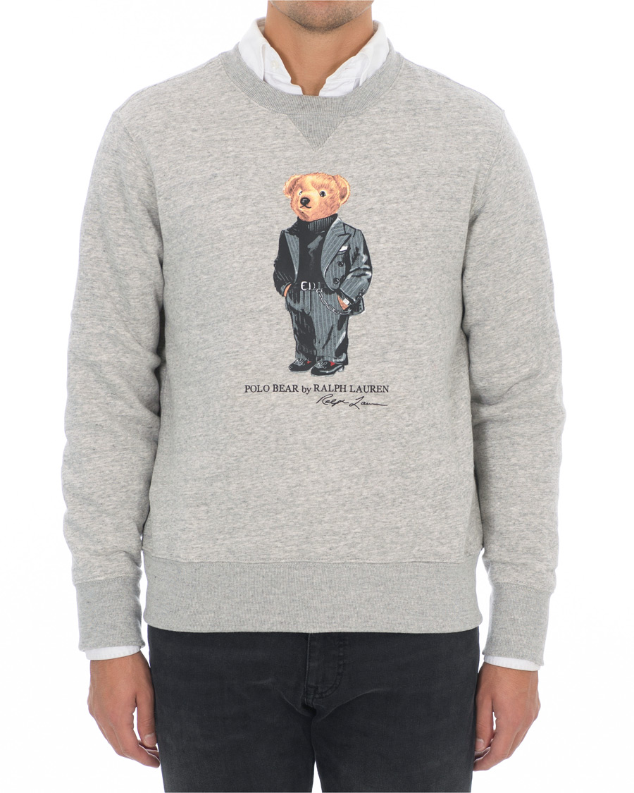 Homme | Pulls Et Tricots | Polo Ralph Lauren | Printed Suit Bear Sweatshirt Grey