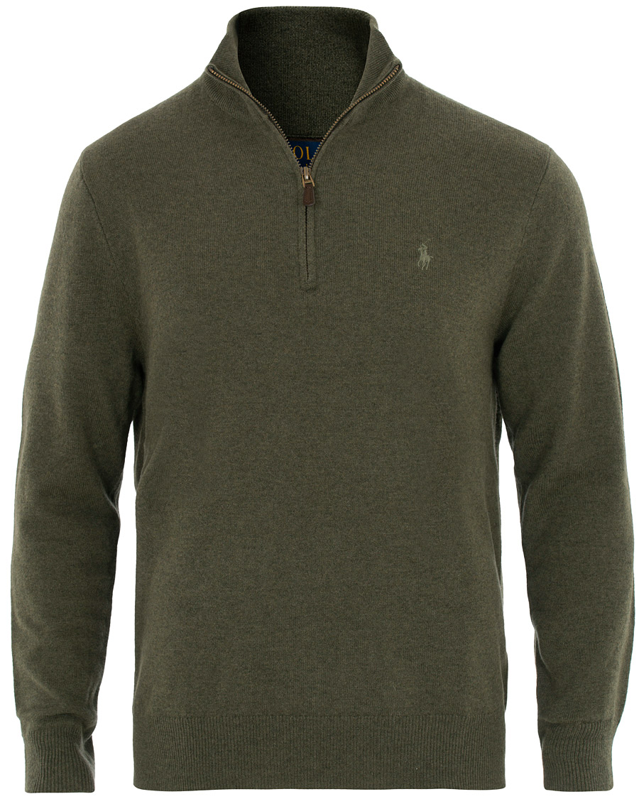 Homme | Pulls Et Tricots | Polo Ralph Lauren | Merino Half Zip Olive