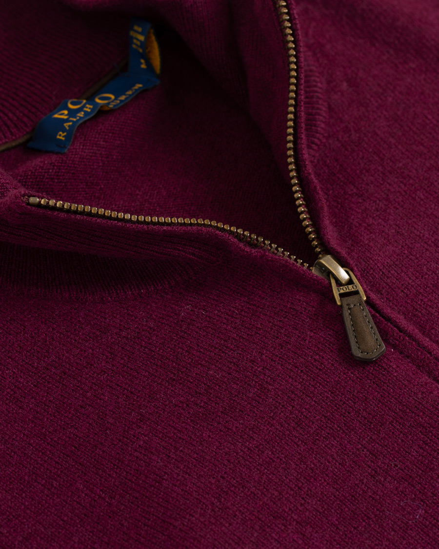Heren | Truien | Polo Ralph Lauren | Merino Half Zip Burgundy