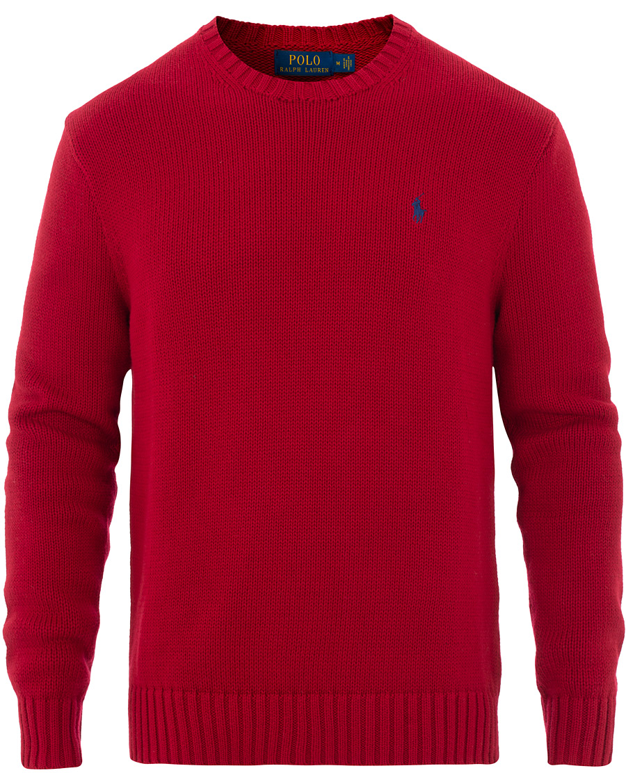 Heren | Truien | Polo Ralph Lauren | Crispy Cotton Crew Neck Red
