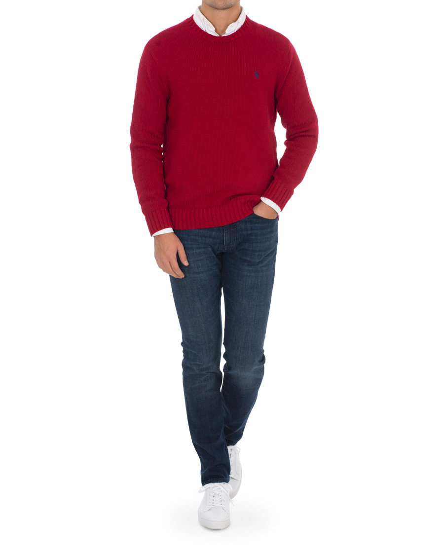 Heren | Truien | Polo Ralph Lauren | Crispy Cotton Crew Neck Red