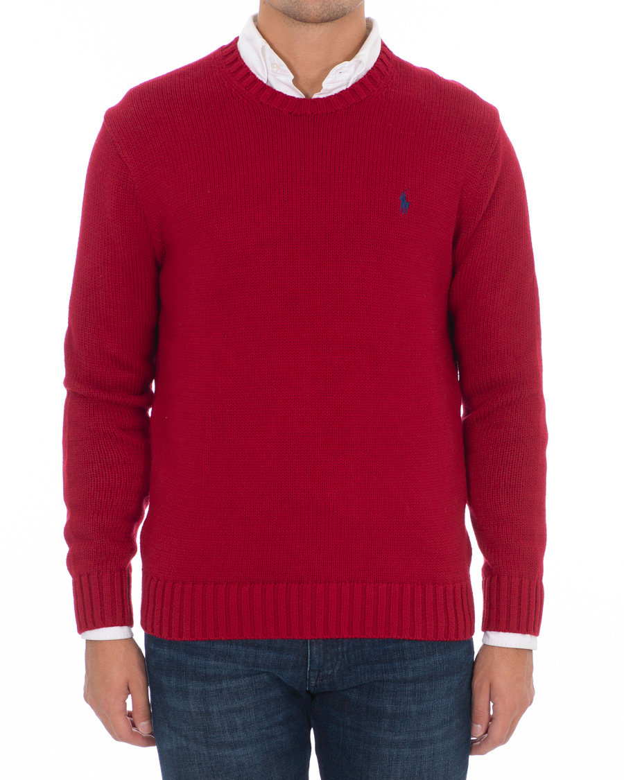 Heren | Truien | Polo Ralph Lauren | Crispy Cotton Crew Neck Red