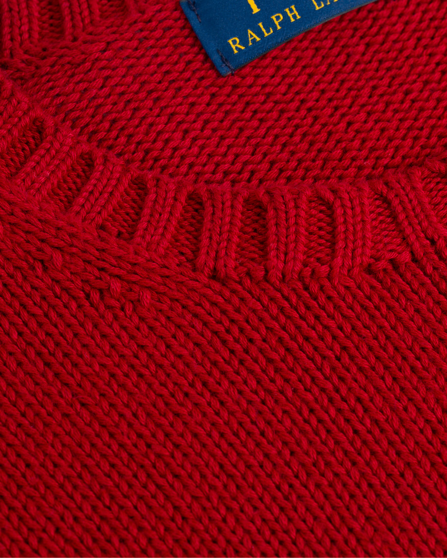 Heren | Truien | Polo Ralph Lauren | Crispy Cotton Crew Neck Red