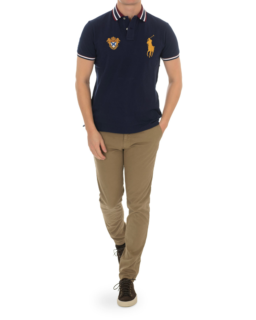 Heren | Polo's | Polo Ralph Lauren | Custom Slim Fit Crest Big Pony Polo French Navy