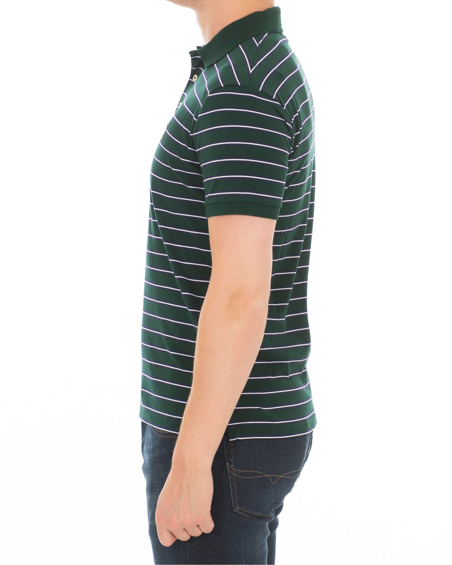 Heren | Polo's | Polo Ralph Lauren | Pima Luxury Stripe Polo Green/White