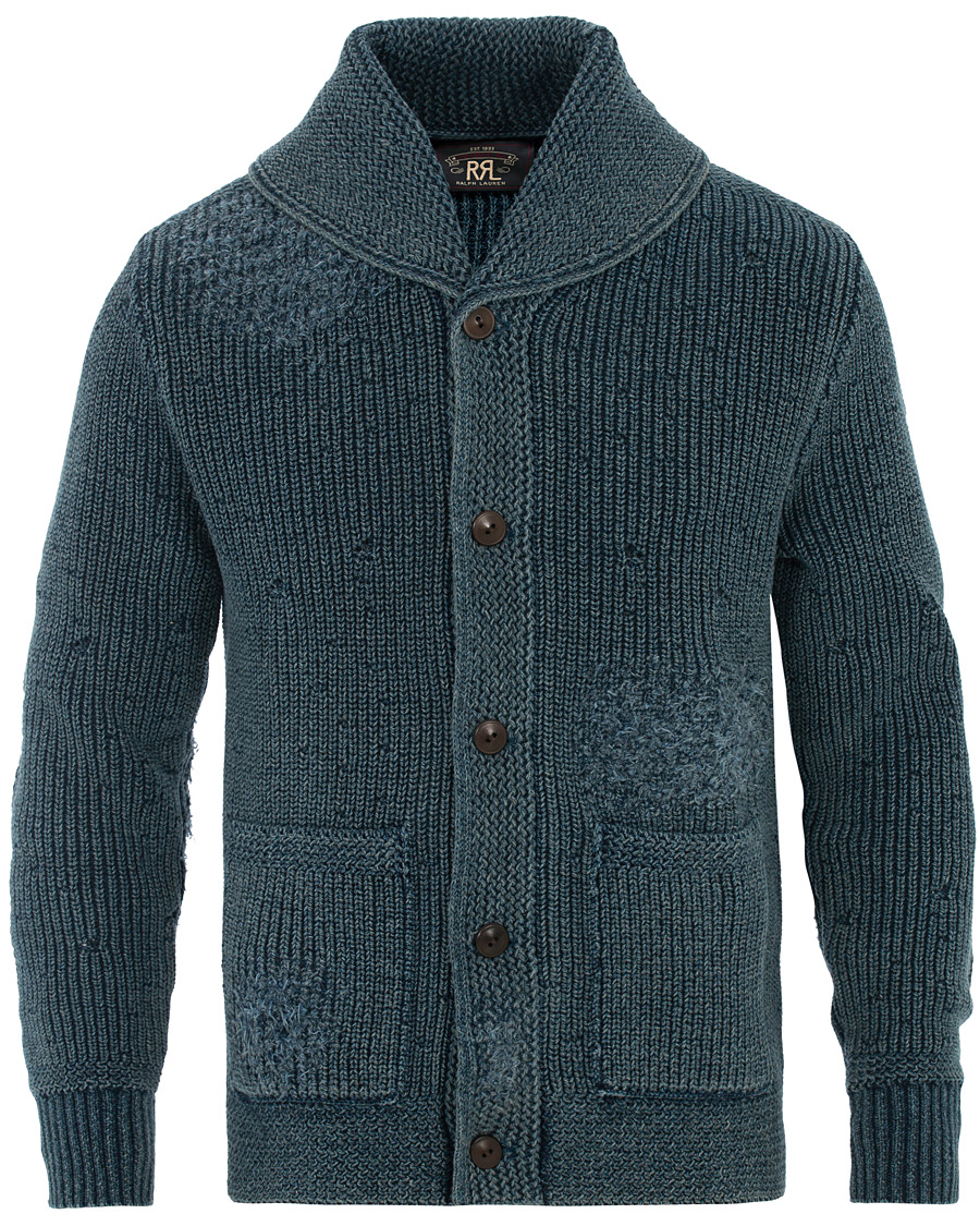 Heren | Truien | RRL | Shawl Collar Cardigan Dark Indigo