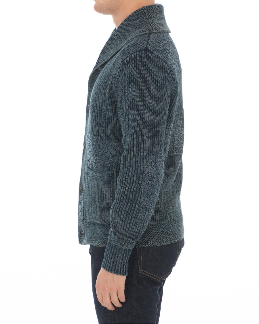 Heren | Truien | RRL | Shawl Collar Cardigan Dark Indigo