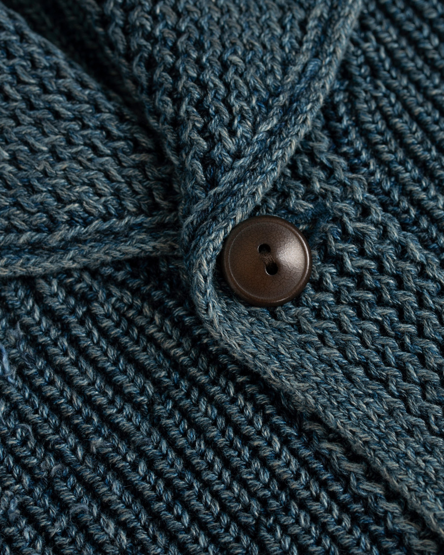 Heren | Truien | RRL | Shawl Collar Cardigan Dark Indigo