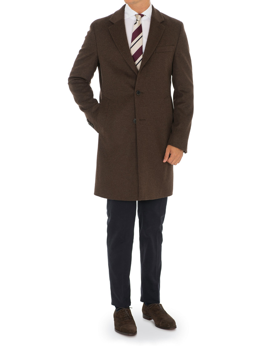 Homme | Manteaux Et Vestes | BOSS BLACK | BOSS Nye Wool/Cashmere Coat Brown