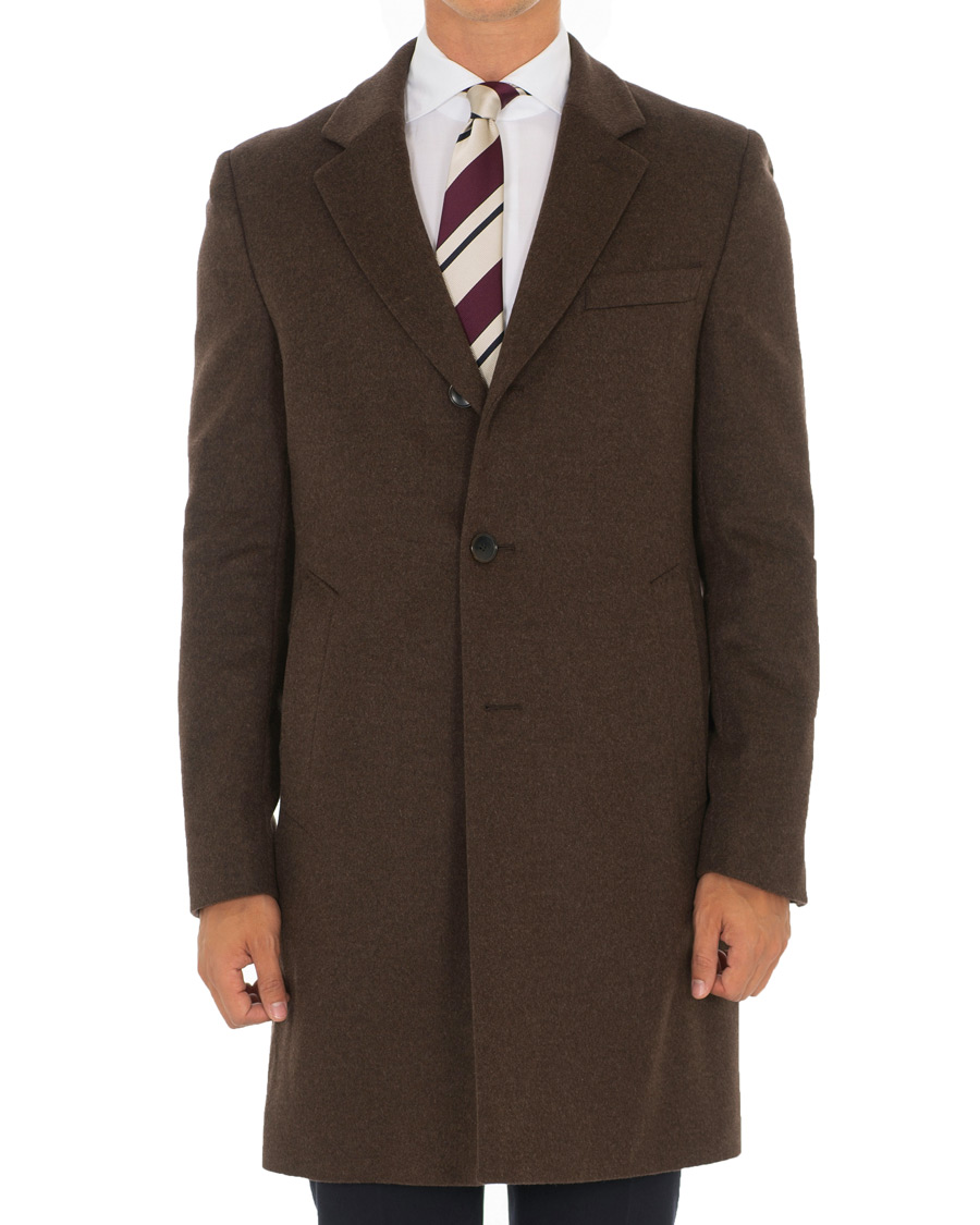 Homme | Manteaux Et Vestes | BOSS BLACK | BOSS Nye Wool/Cashmere Coat Brown