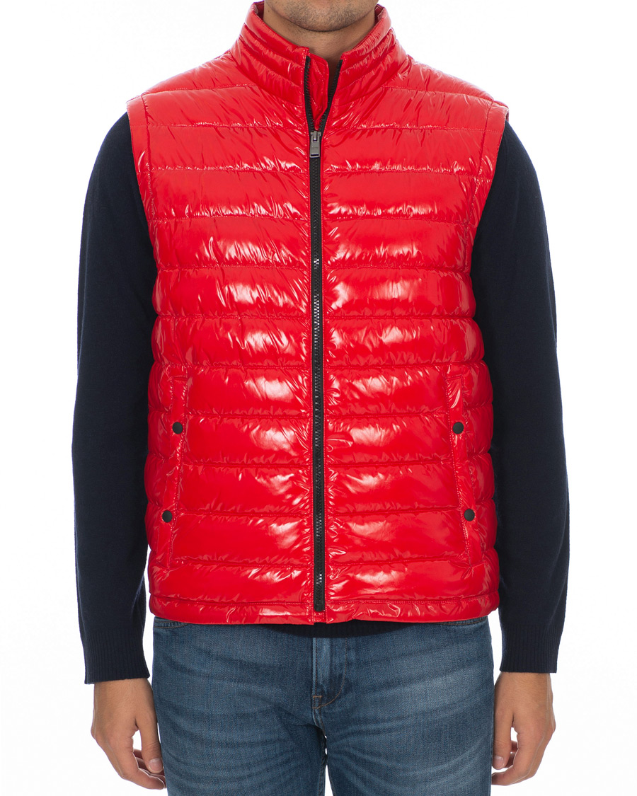 Homme | Manteaux Et Vestes | BOSS BLACK | BOSS Cilla High Shine Vest Red
