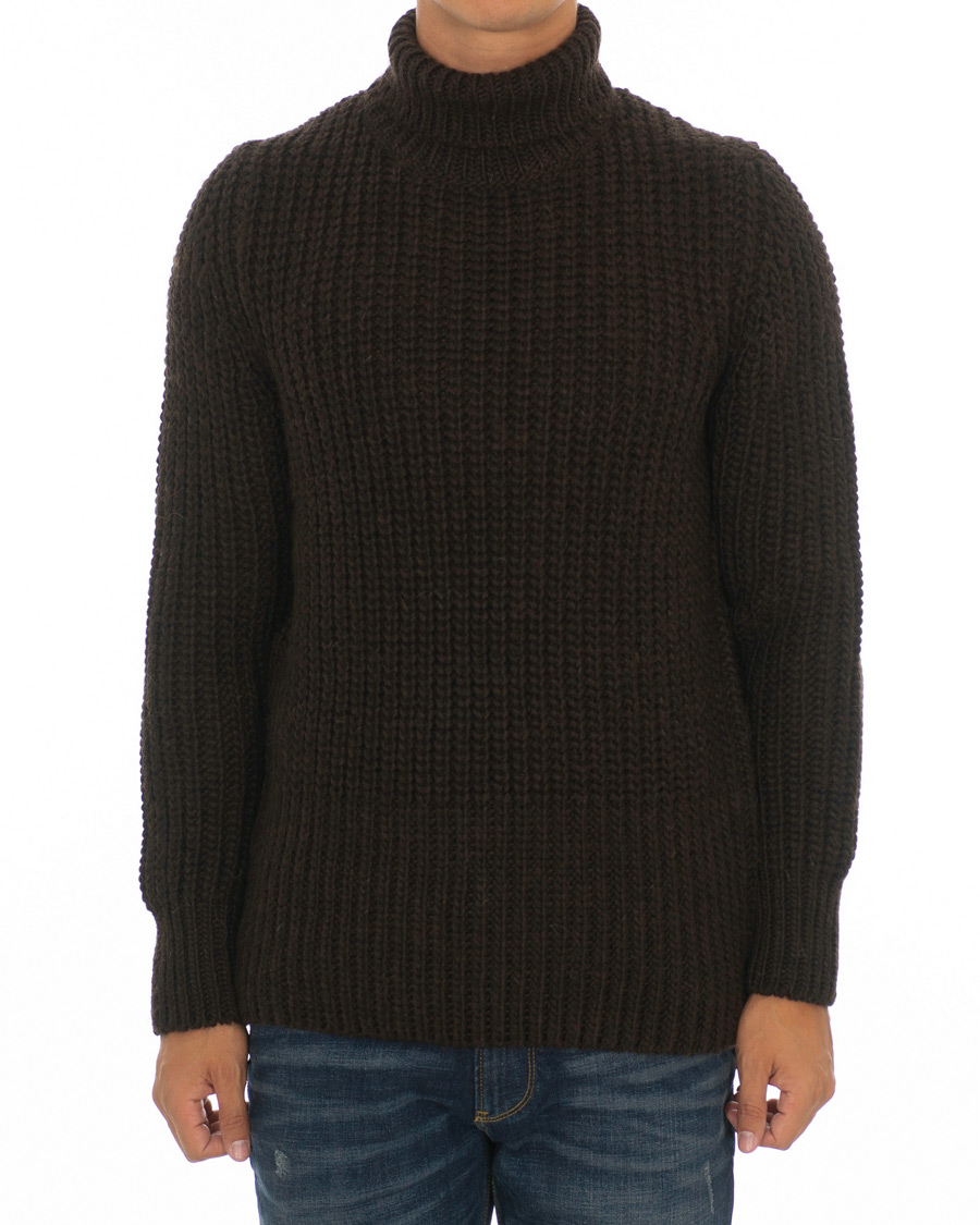 Homme | Pulls Et Tricots | BOSS BLACK | BOSS Barnnet Alpaca Wool Blend Rollneck Ganache Brown