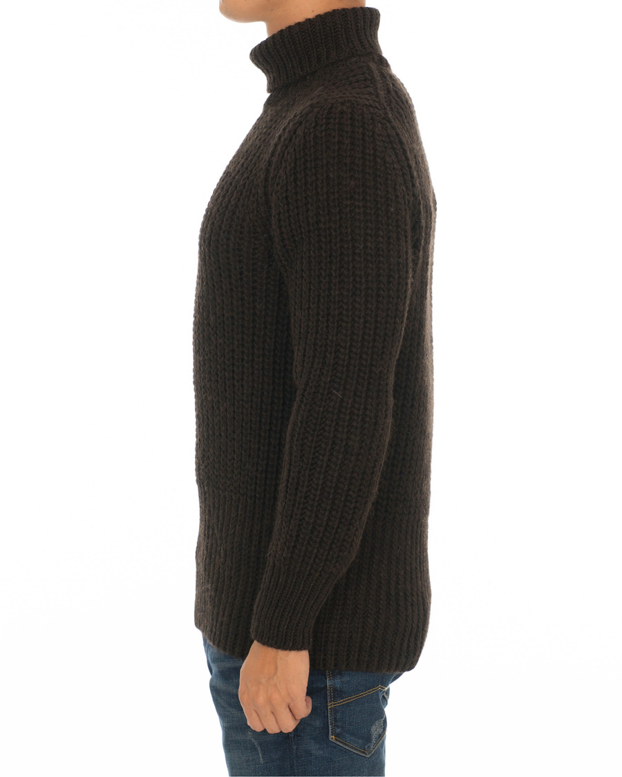 Homme | Pulls Et Tricots | BOSS BLACK | BOSS Barnnet Alpaca Wool Blend Rollneck Ganache Brown