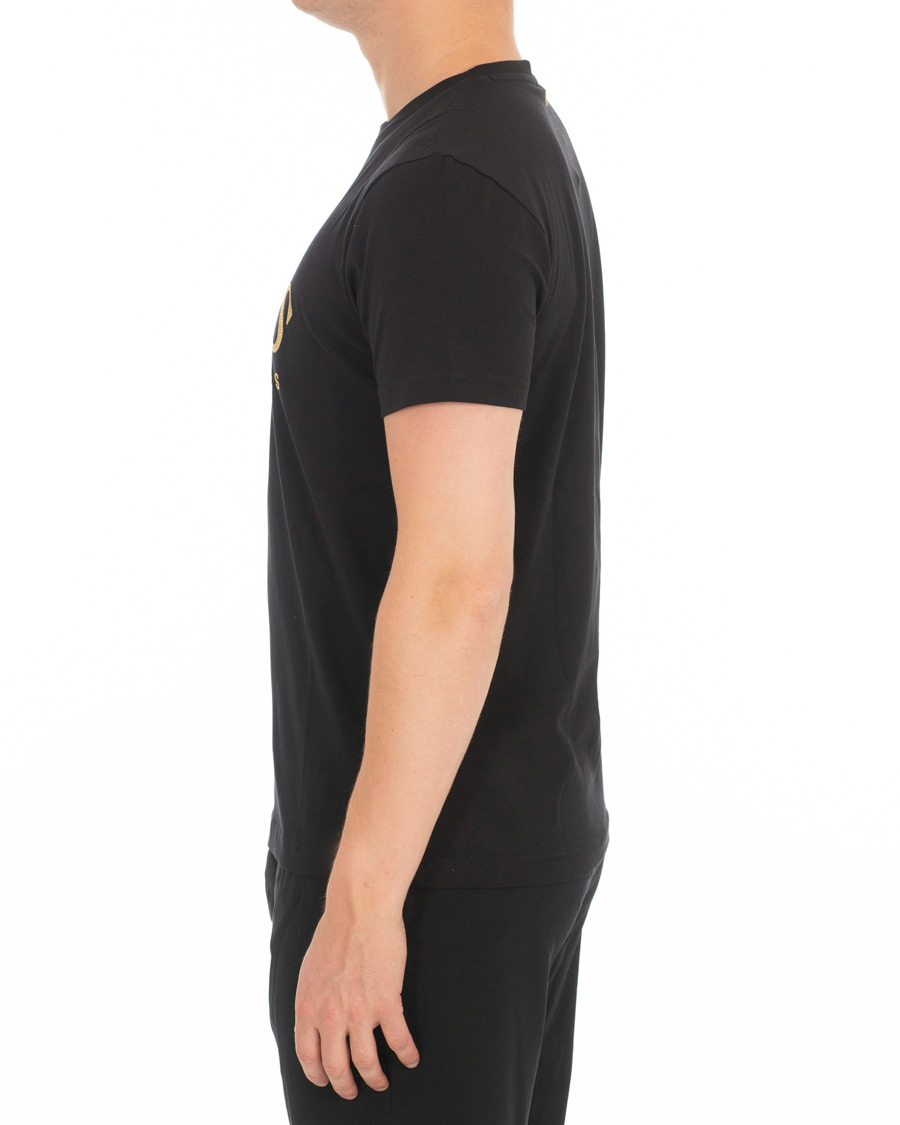 Heren | T-shirts | BOSS GREEN | BOSS Athleisure Logo Crew Neck Tee Black/Gold