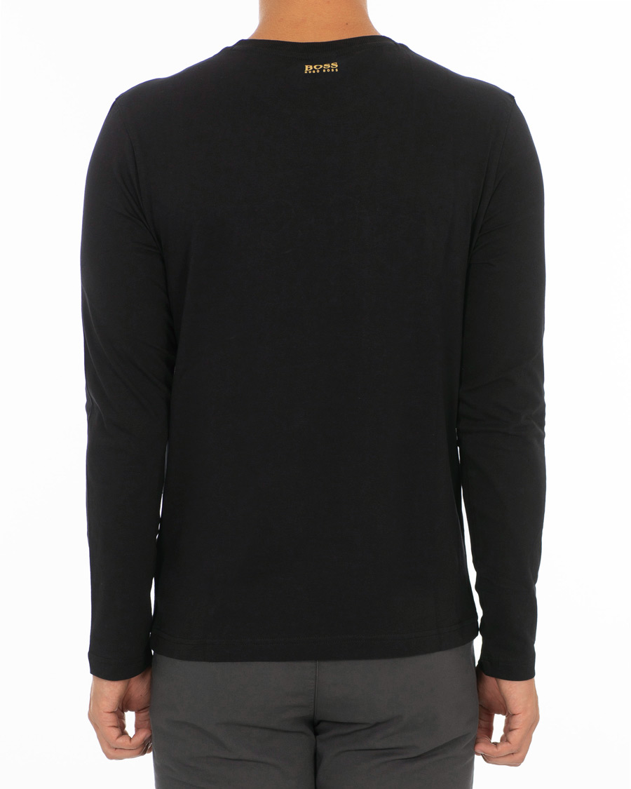 Homme | T-shirts | BOSS GREEN | BOSS Athleisure Togn Long Sleeve Tee Black/Gold