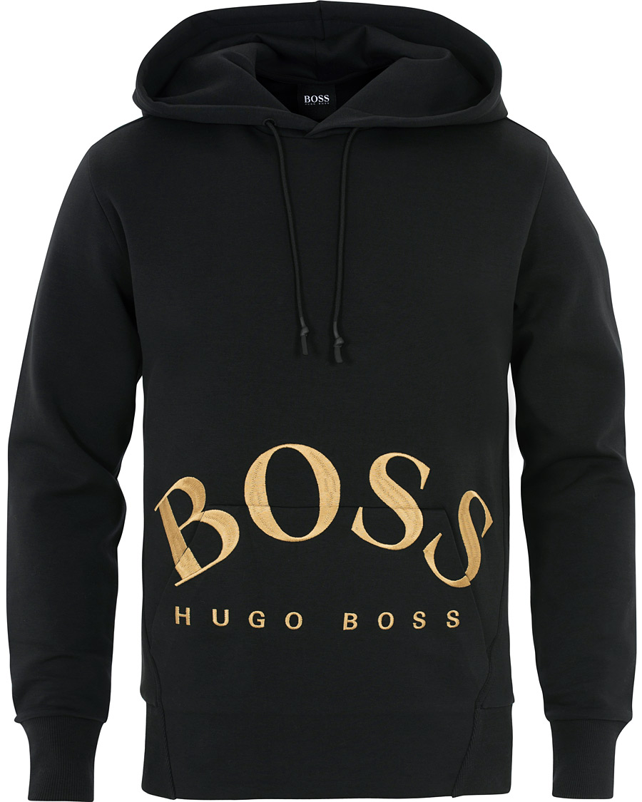 Homme | Pulls Et Tricots | BOSS GREEN | BOSS Athleisure Sly Hoodie Black/Gold