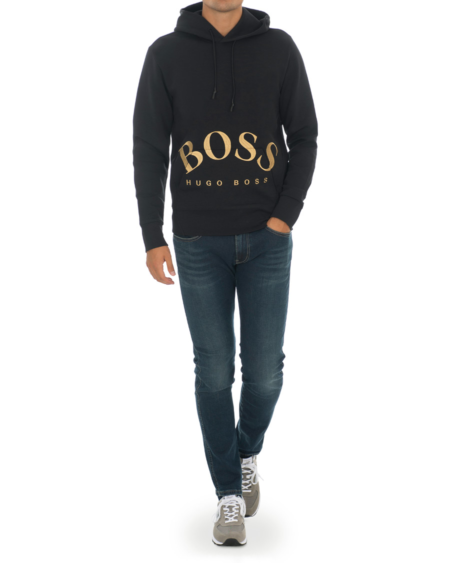 Homme | Pulls Et Tricots | BOSS GREEN | BOSS Athleisure Sly Hoodie Black/Gold