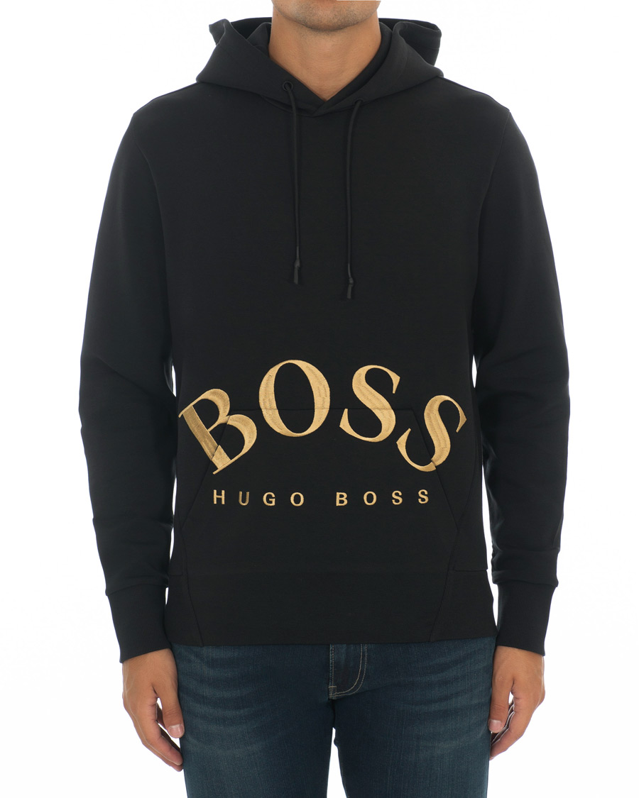 Homme | Pulls Et Tricots | BOSS GREEN | BOSS Athleisure Sly Hoodie Black/Gold