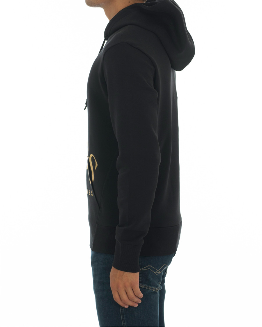 Homme | Pulls Et Tricots | BOSS GREEN | BOSS Athleisure Sly Hoodie Black/Gold
