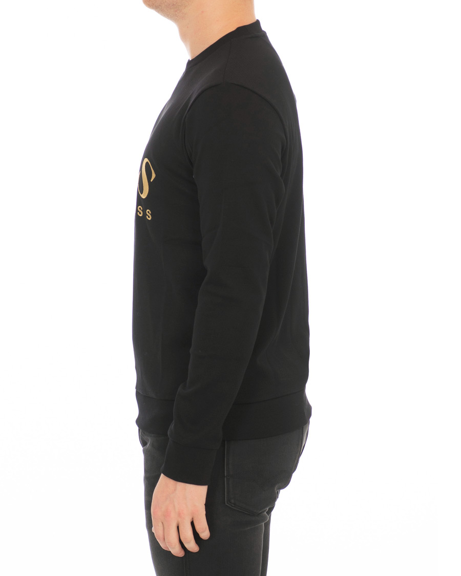 Homme | Pulls Et Tricots | BOSS GREEN | BOSS Athleisure Salbo Crew Neck Sweater Black/Gold