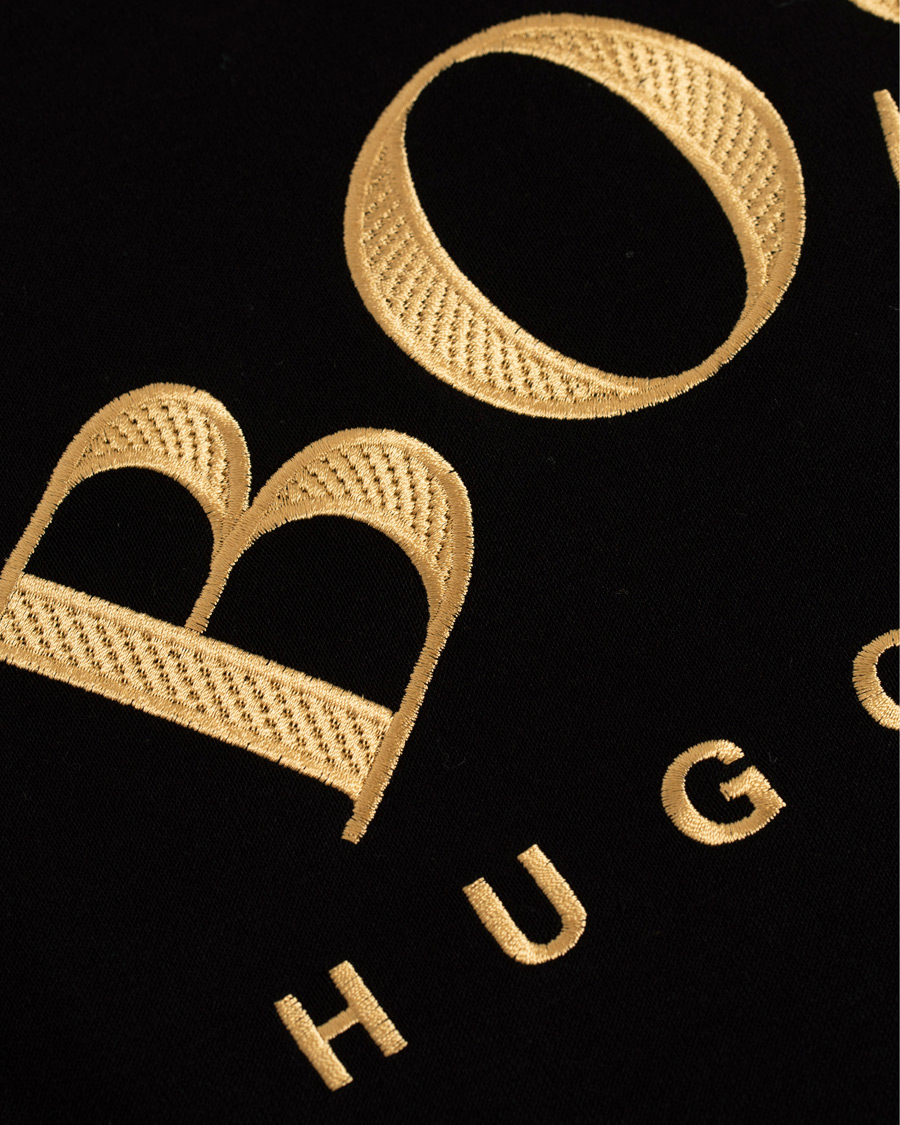 Homme | Pulls Et Tricots | BOSS GREEN | BOSS Athleisure Salbo Crew Neck Sweater Black/Gold