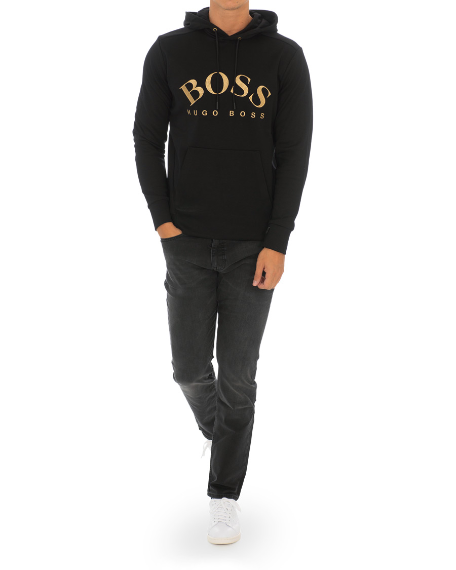 Homme | Pulls Et Tricots | BOSS GREEN | BOSS Athleisure Soody Hoodie Black/Gold