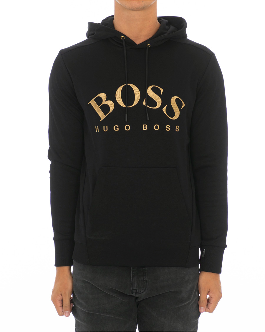 Homme | Pulls Et Tricots | BOSS GREEN | BOSS Athleisure Soody Hoodie Black/Gold