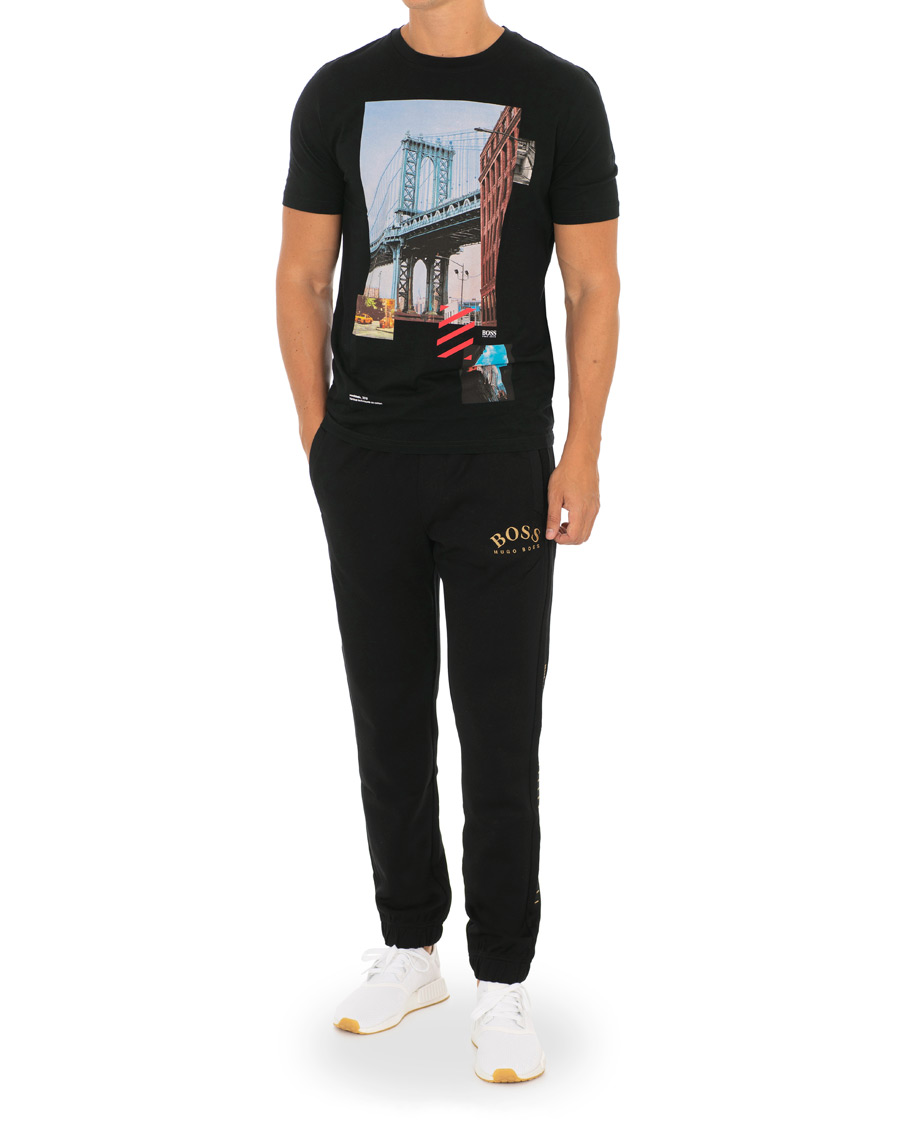 Homme | Pantalons | BOSS GREEN | BOSS Athleisure Hadiko Win Sweatpants Black/Gold