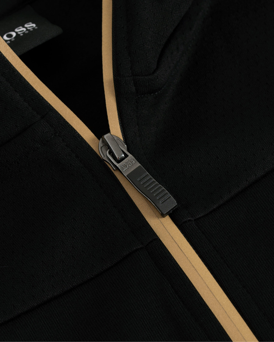 Homme | Pulls Et Tricots | BOSS GREEN | BOSS Athleisure Saggy Win Full Zip Hoodie Black/Gold