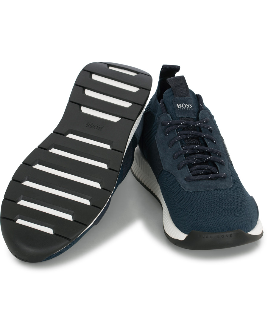 Homme | BOSS Athleisure Titanium Mesh Running Sneaker Navy | BOSS GREEN | BOSS Athleisure Titanium Mesh Running Sneaker Navy