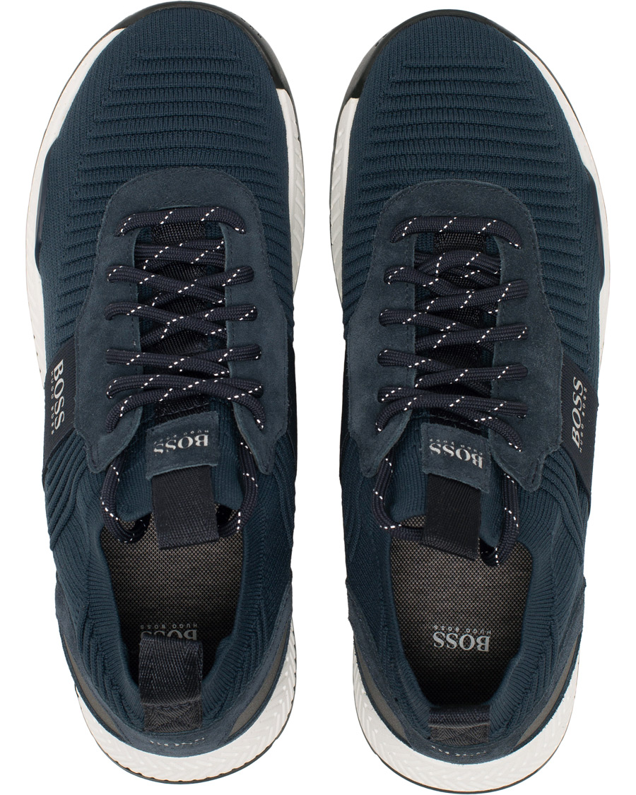 Homme | BOSS Athleisure Titanium Mesh Running Sneaker Navy | BOSS GREEN | BOSS Athleisure Titanium Mesh Running Sneaker Navy