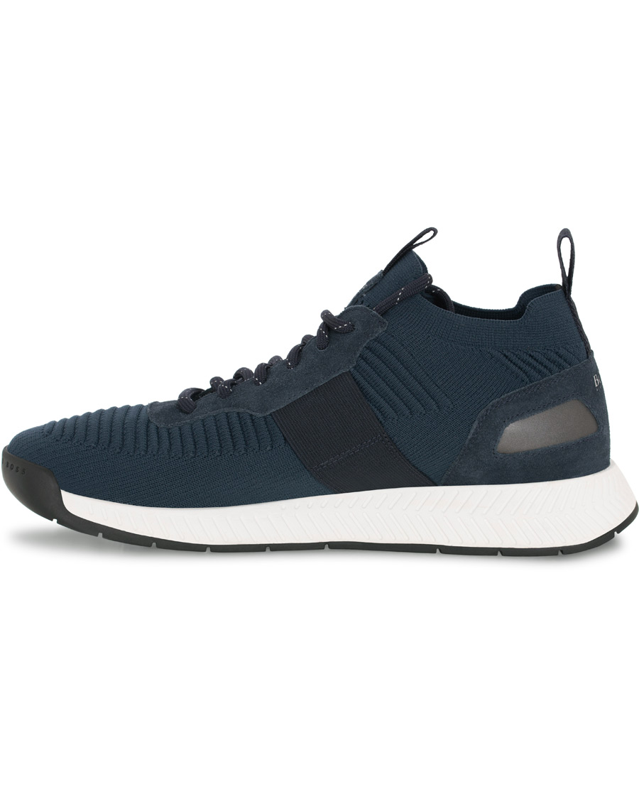 Homme | BOSS Athleisure Titanium Mesh Running Sneaker Navy | BOSS GREEN | BOSS Athleisure Titanium Mesh Running Sneaker Navy
