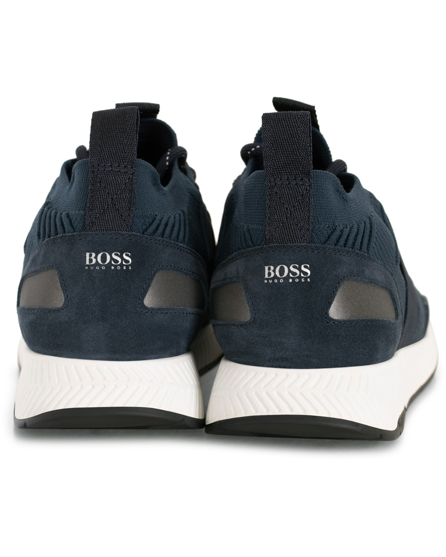 Homme | BOSS Athleisure Titanium Mesh Running Sneaker Navy | BOSS GREEN | BOSS Athleisure Titanium Mesh Running Sneaker Navy